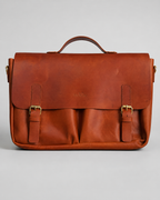 Italian "Old-Money" Handcrafted Leather Laptop Bag-Unisex