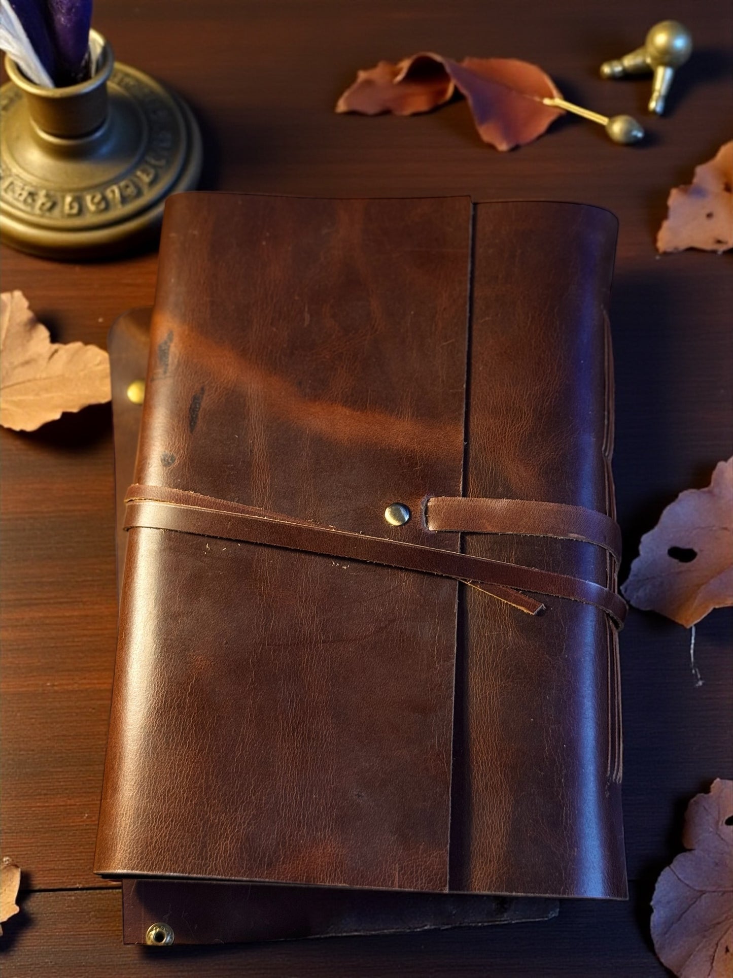 Reverie Vintage hand stitched A5 Leather Journal
