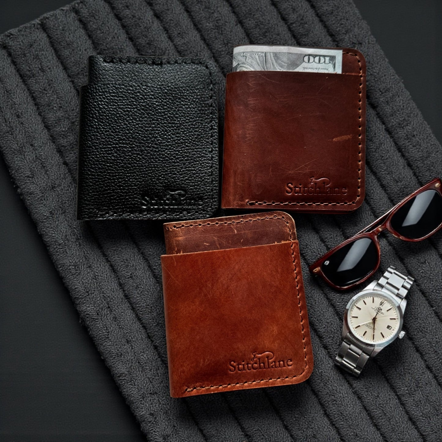The Nomad Hand Stitched Bifold Wallet