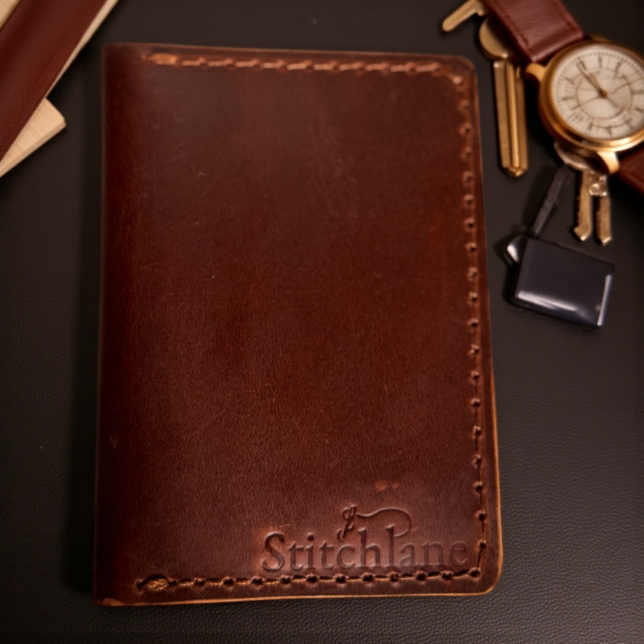 Bifold Hand Stitched Card Holder