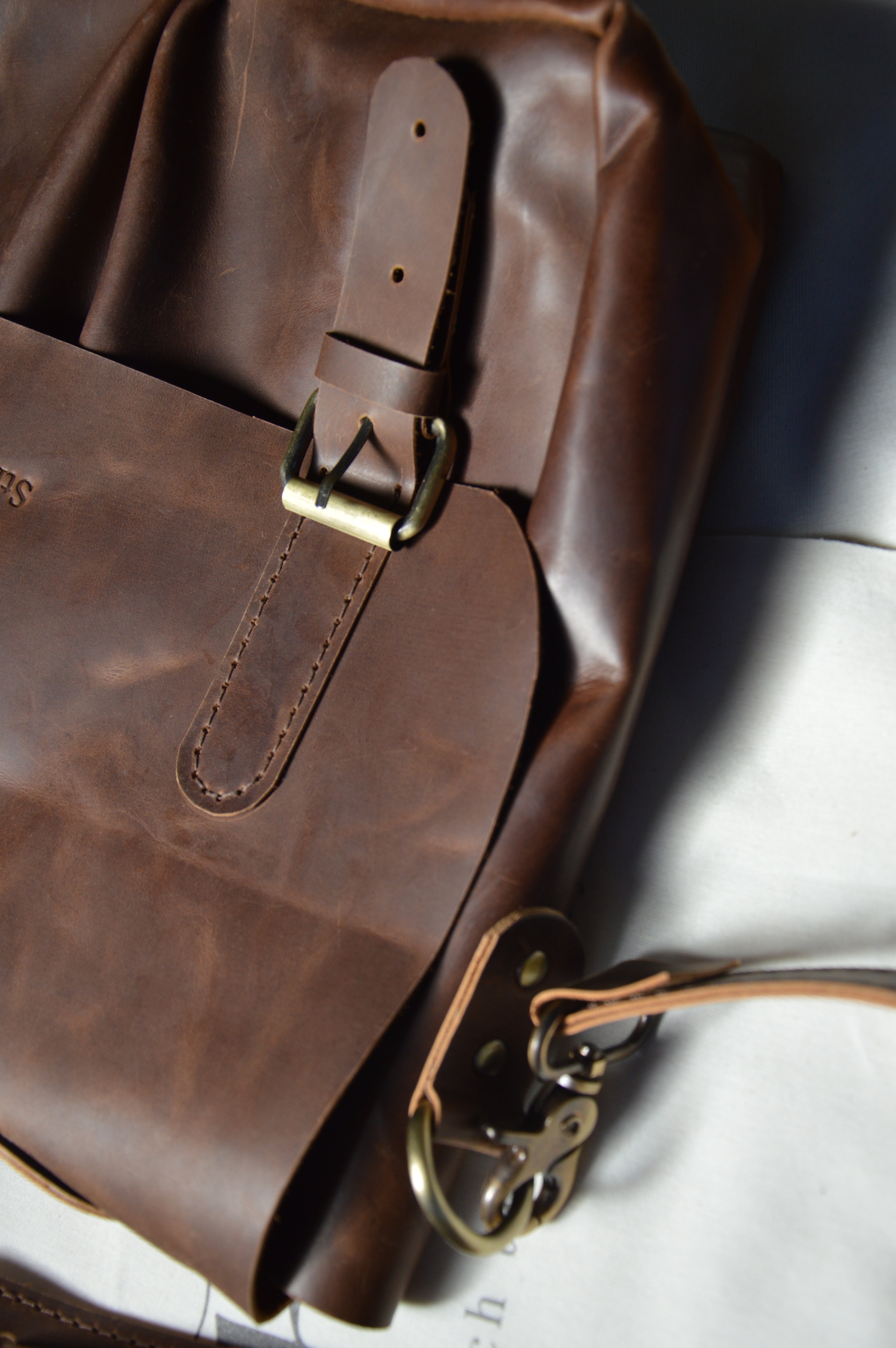 Italian "Old-Money" Handcrafted Leather Laptop Bag