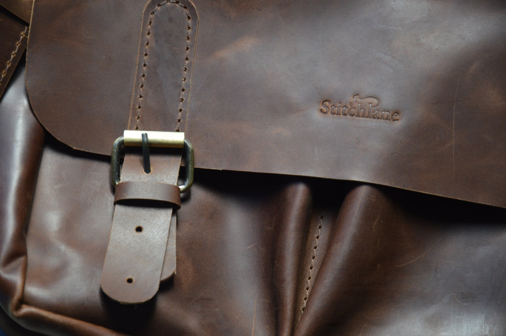 Italian "Old-Money" Handcrafted Leather Laptop Bag