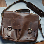 Italian "Old-Money" Handcrafted Leather Laptop Bag-Unisex
