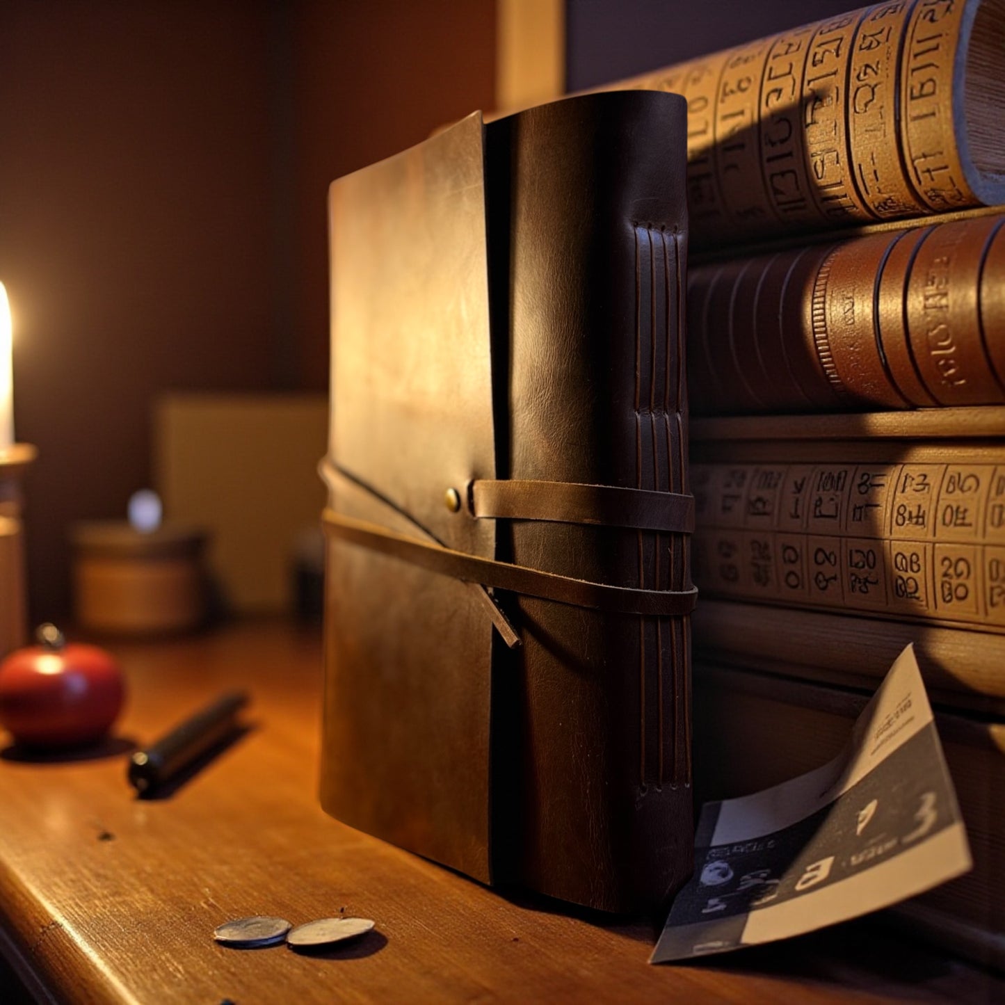 Reverie Vintage hand stitched A5 Leather Journal