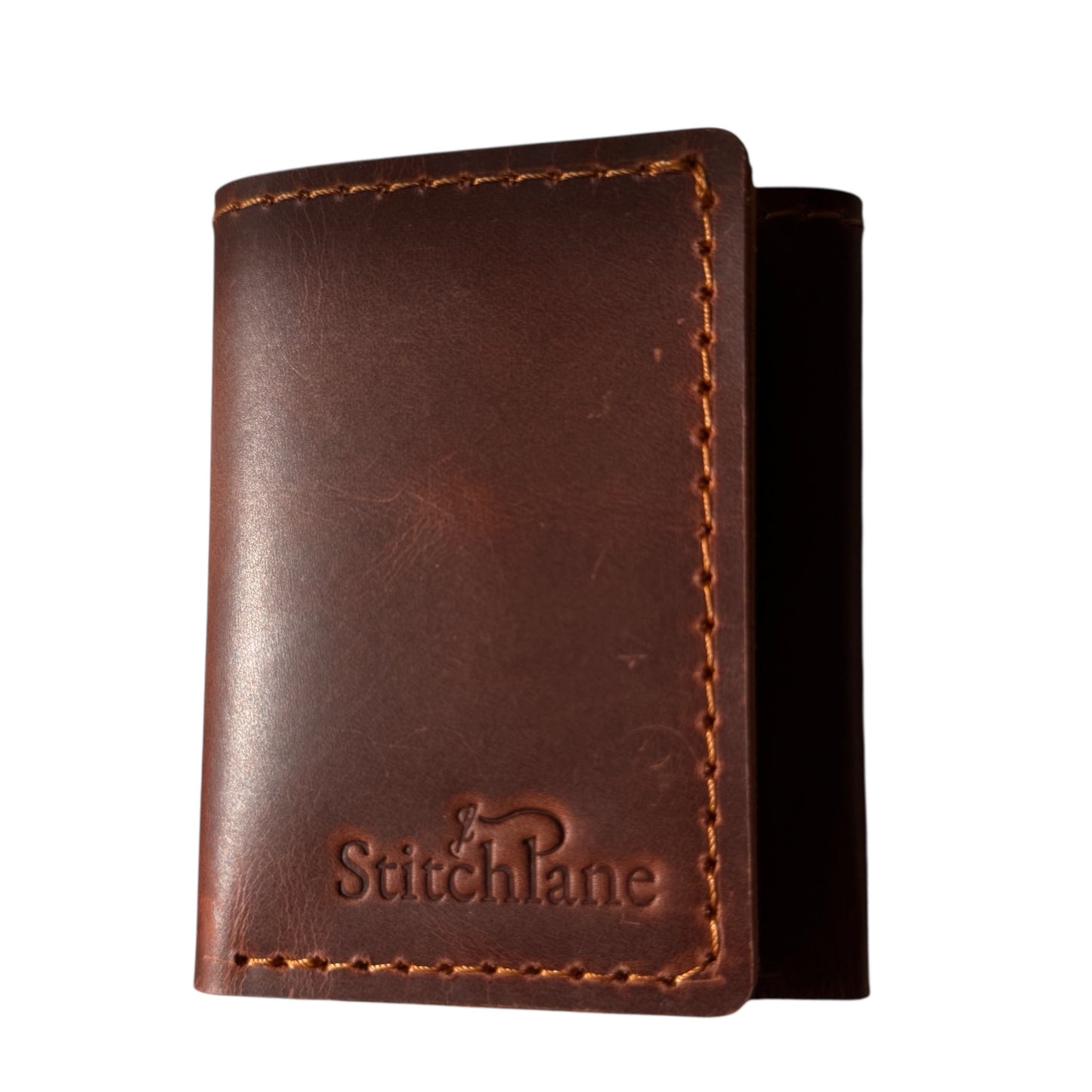 Trifold hand Stitched Leather wallet
