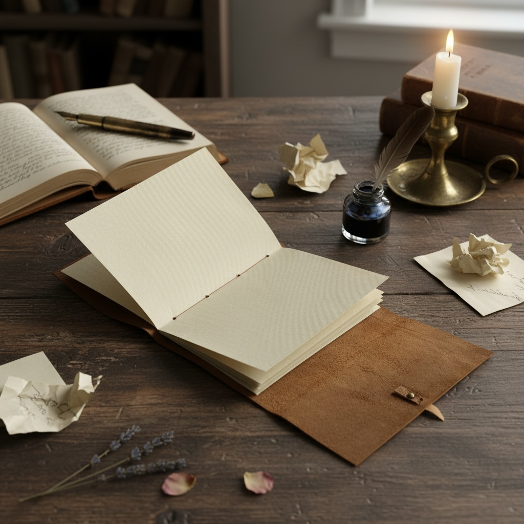 Reverie Vintage hand stitched A5 Leather Journal