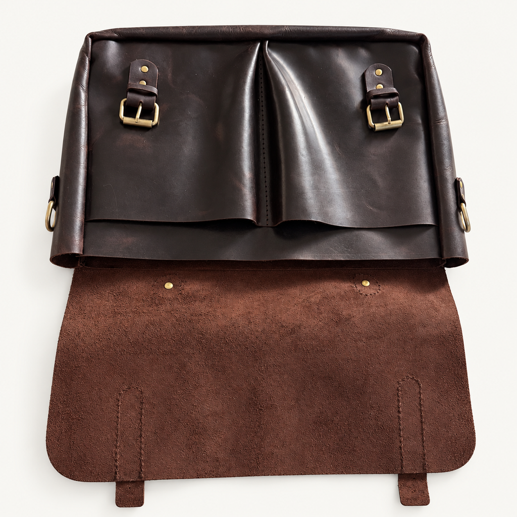 Italian "Old-Money" Handcrafted Leather Laptop Bag-Unisex