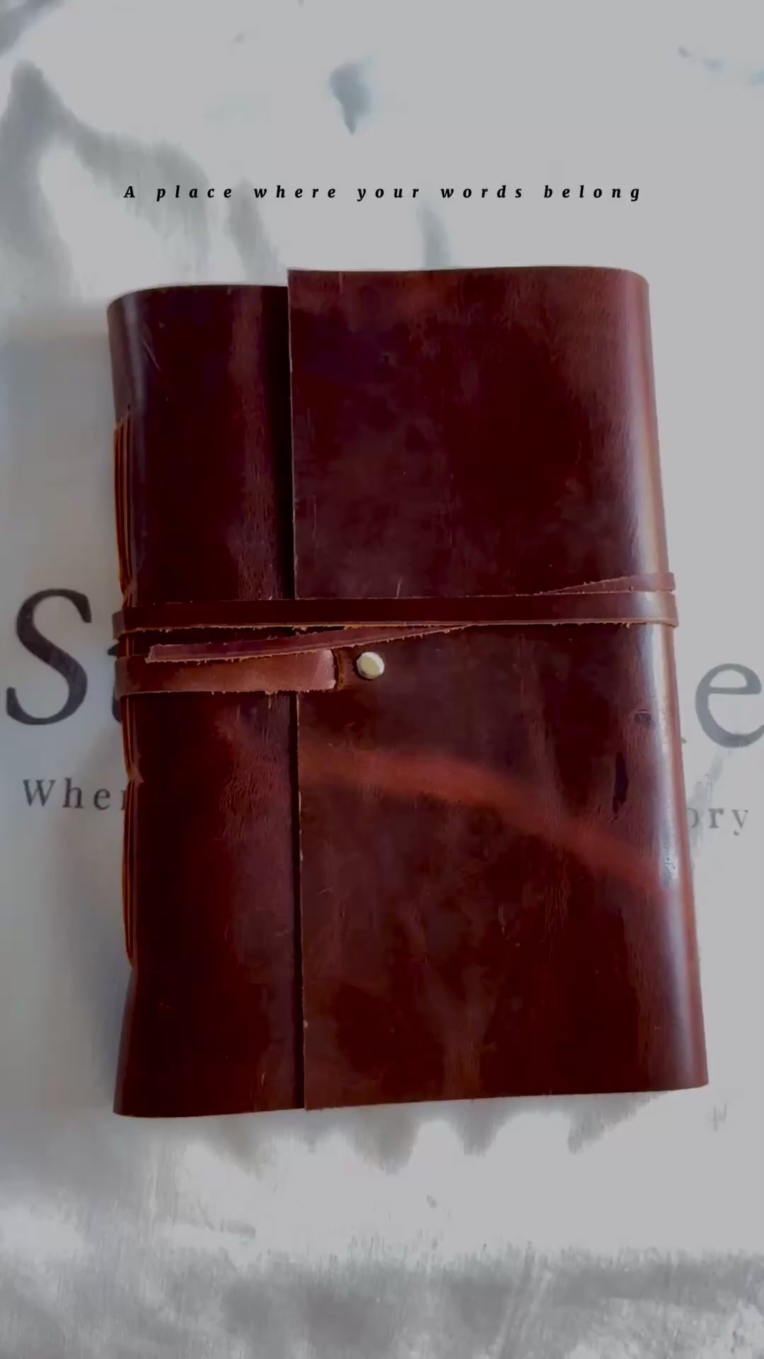 Reverie Vintage hand stitched A5 Leather Journal